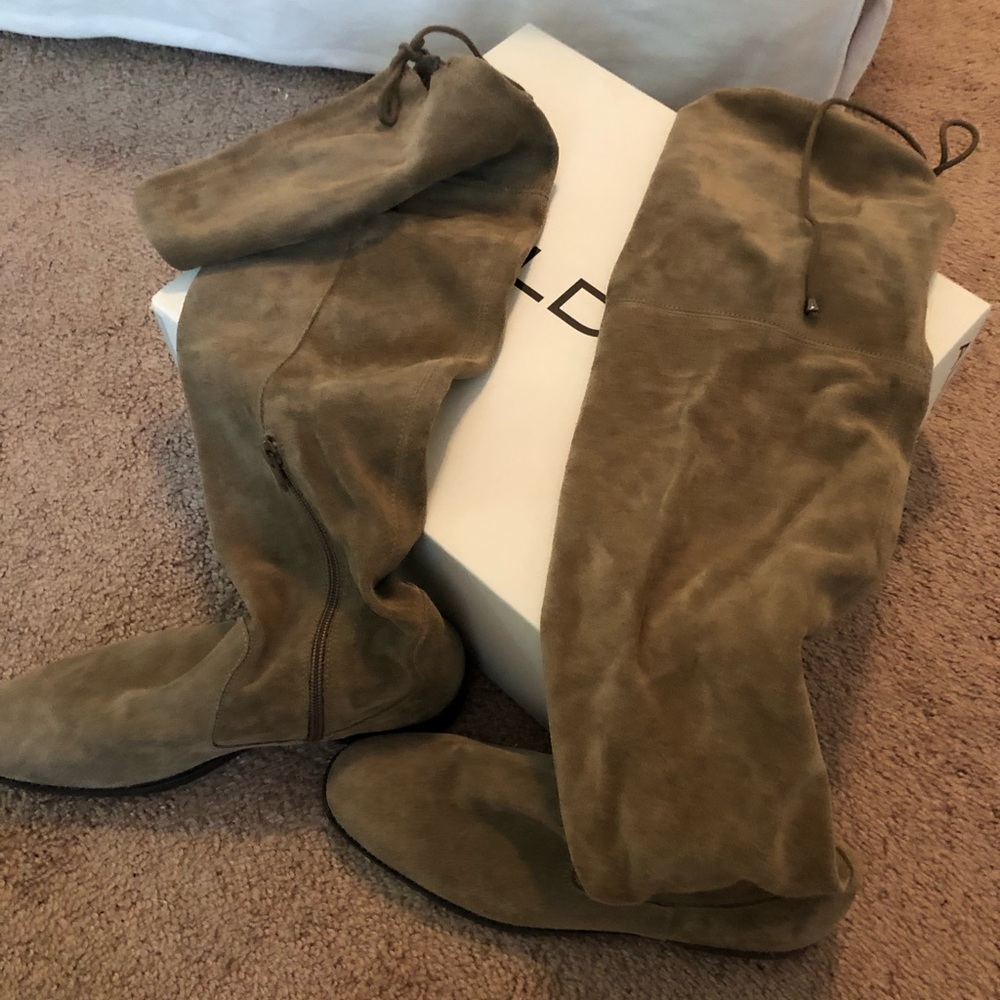 Aldo knee high suede boots